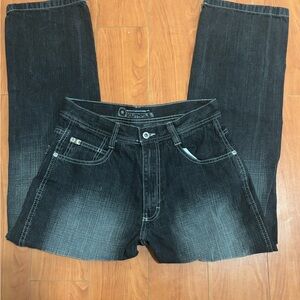 South Pole Men's Dark Gray Relaxed Jeans